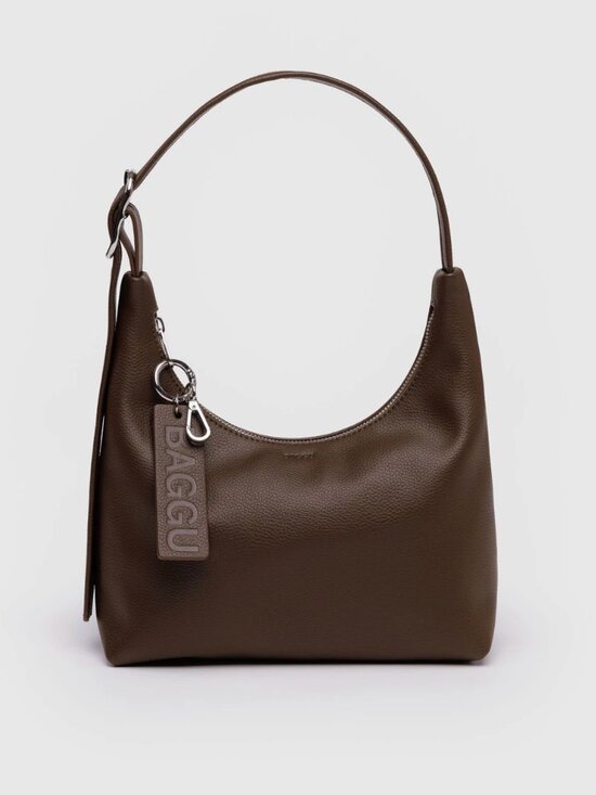 BAGGU Handbags - BAGGU Mini Recycled Leather Shoulder Bag